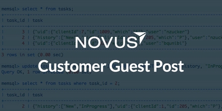 Customer Guest Post: Learning the SingleStore JSON Column Type